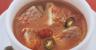 Sopa de peixe e tomate assado à mexicana