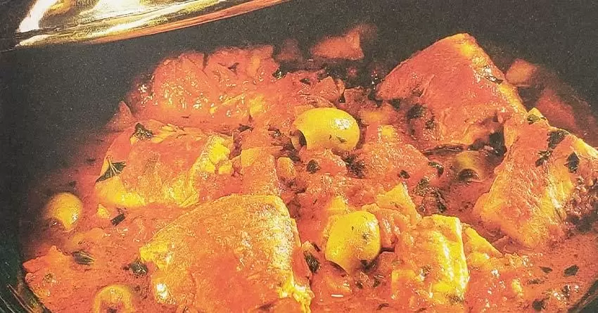 Tagine de peixe à marroquina