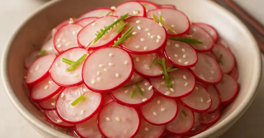 Sunomono de rabanete