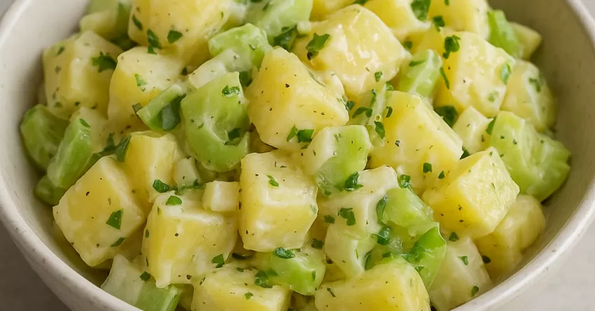 Salada de batata com salsao