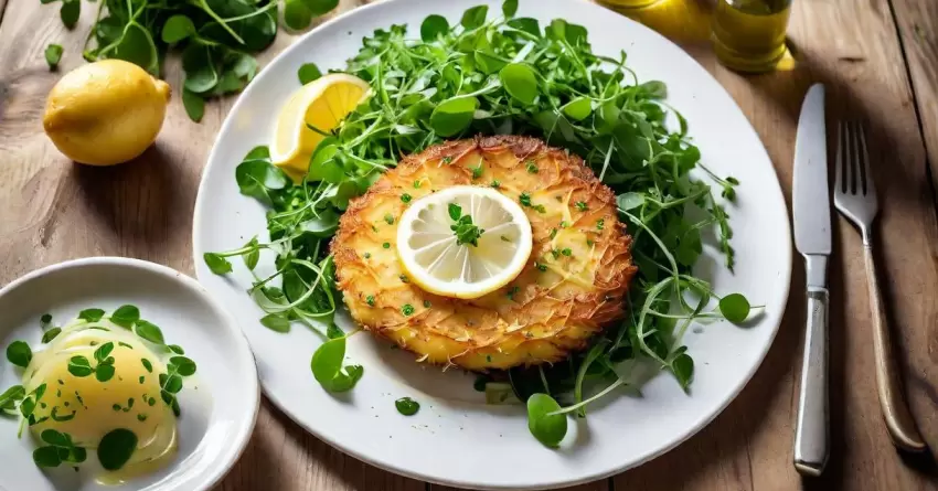 Batata Rosti com Salada de Agrião: Receita Crocante e Refrescante