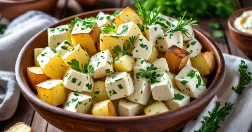 Salada de Batata Assada com Maionese Caseira: Receita Deliciosa e Cremosa