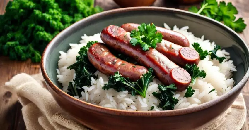 Receita de Arroz de Couve com Linguiça: Sabor e Nutrição na Medida Certa