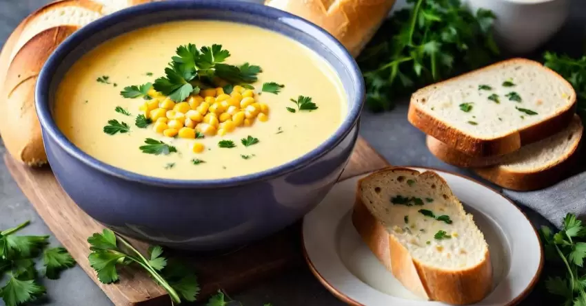 Caldo de milho verde cremoso: receita saborosa e reconfortante