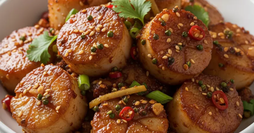 Molho de Vieiras à Moda de Szechuan