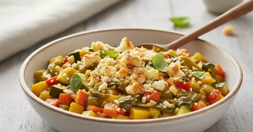 Molho de Hortaliças com Queijo