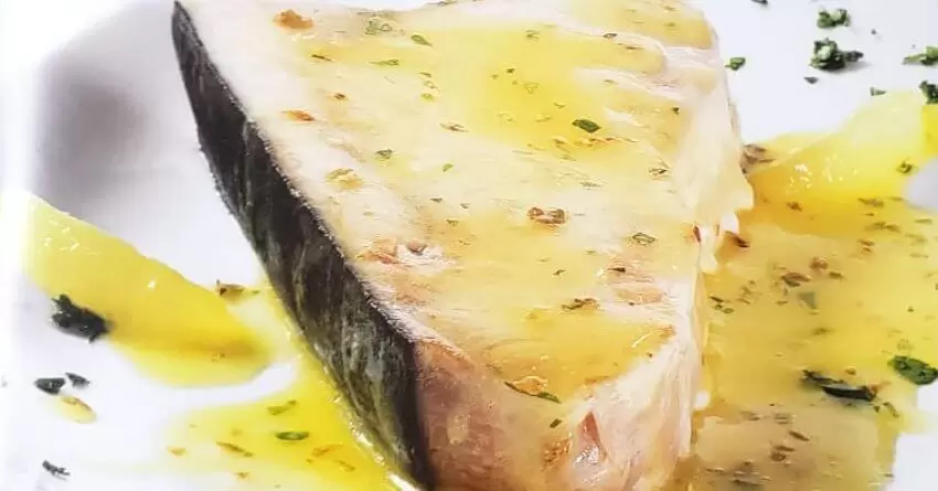 Peixe espada receita ao molho salmoriglio