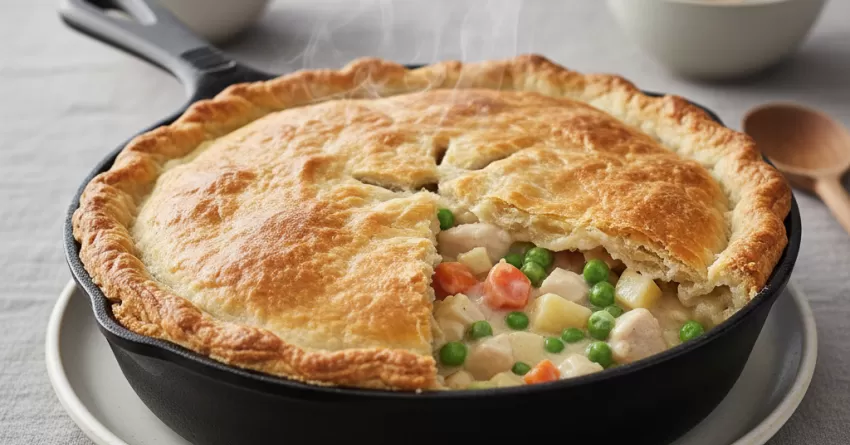 Torta de frango na panela