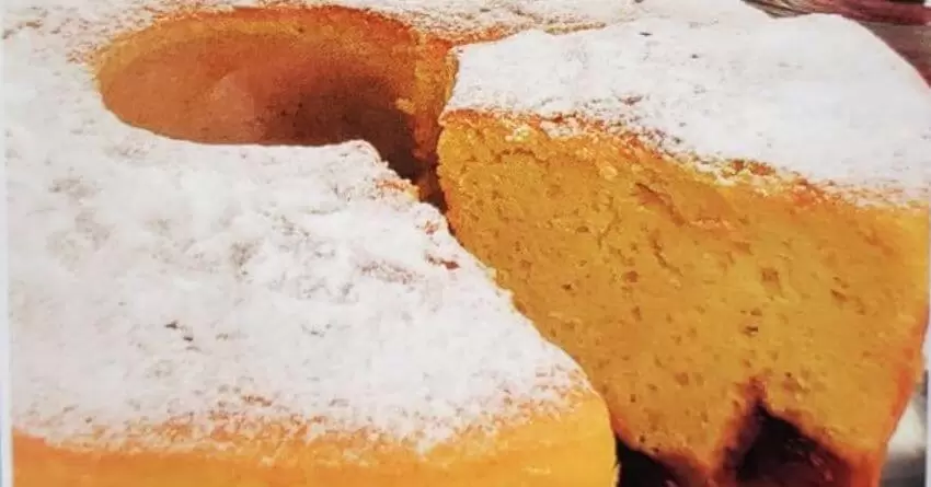 Bolo de laranja com goiabada de liquidificador