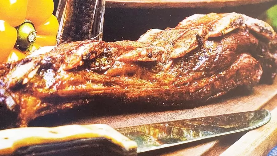 Churrasco de costela em tiras à moda gaúcha